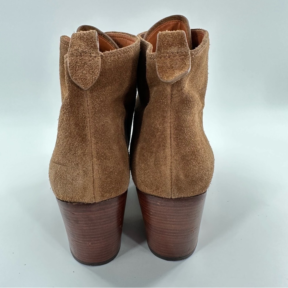 Marc Marc Jacobs Crosta ankle booties size 38 brown suede zip up western boots - Picture 4 of 11